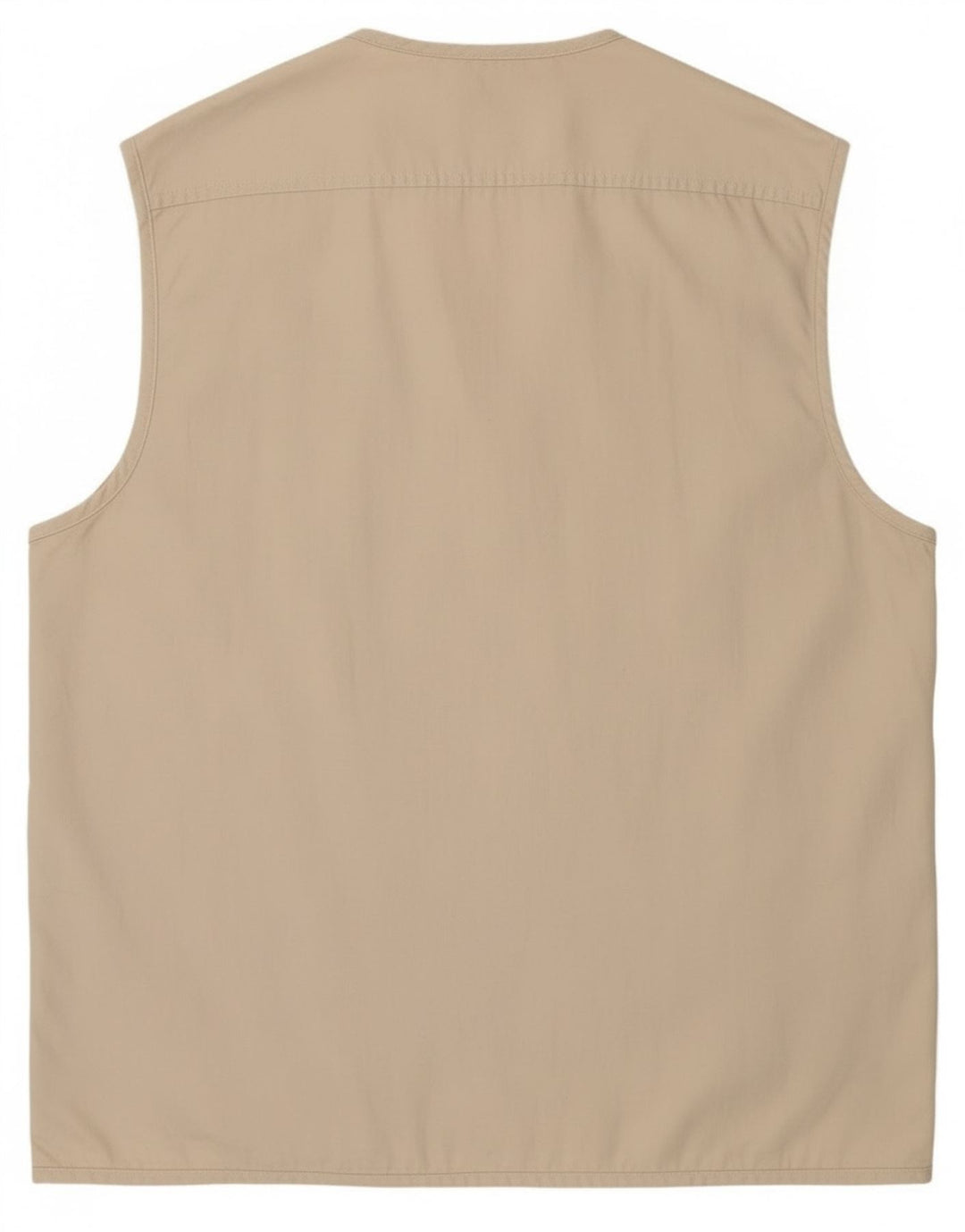 Vintage Herren Utility Gilet UK 42 XL Beige Baumwolle