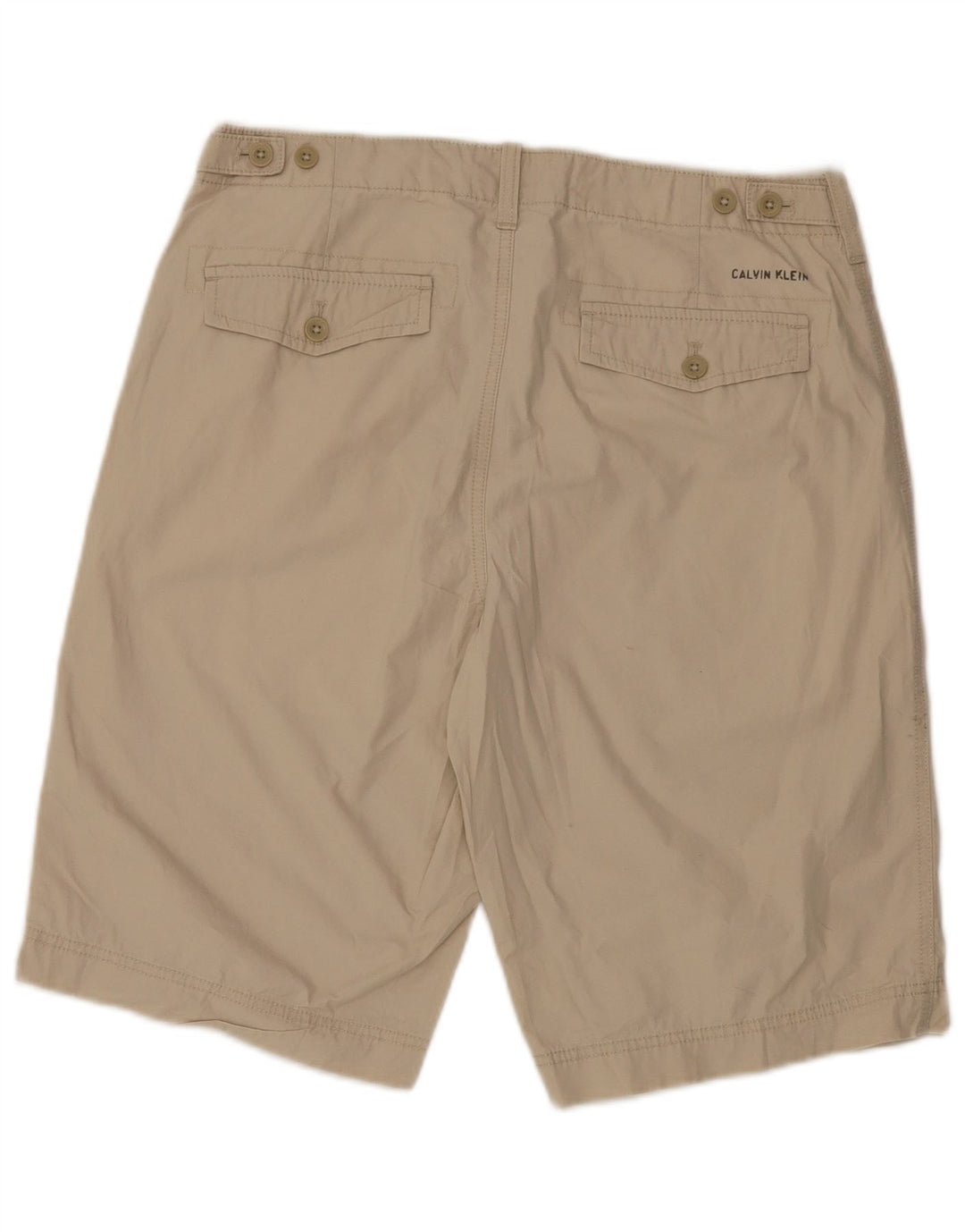 CALVIN KLEIN Herren Chinoshorts W32 Mittelbeige Baumwolle