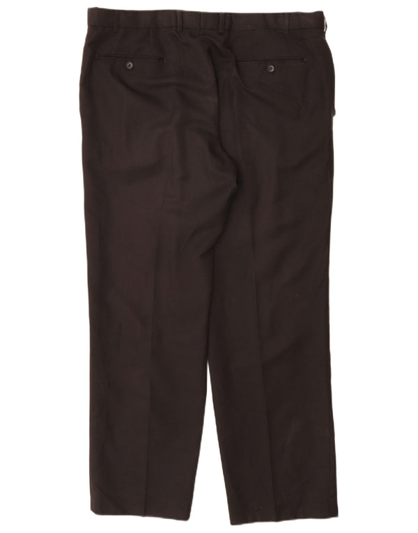 Gerade Herren-Chinohose von Marks & Spencer, W38, L31, Schwarz, Polyester