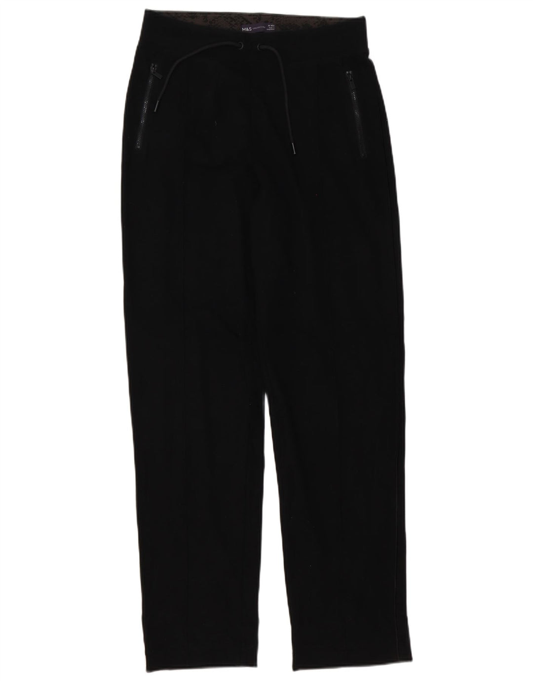 Marks & Spencer Damen-Trainingshose, UK-Größe 10, Größe S, Schwarz, Baumwolle
