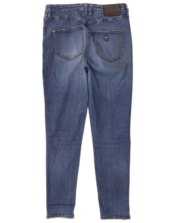 Guess Damen Skinny Jeans W31 L27 Blaue Baumwolle