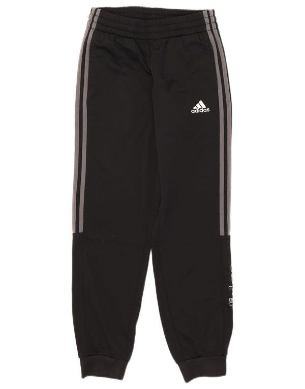 Adidas Jungen Trainingshose mit Grafik, Jogger, 11–12 Jahre, schwarzes Polyester