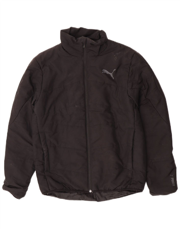 Puma Herren gepolsterte Jacke UK 36 Small Schwarz Polyester