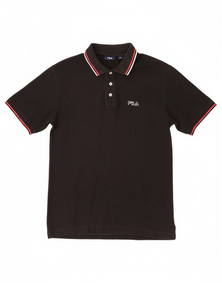 Fila Herren Poloshirt Mittelschwarze Baumwolle