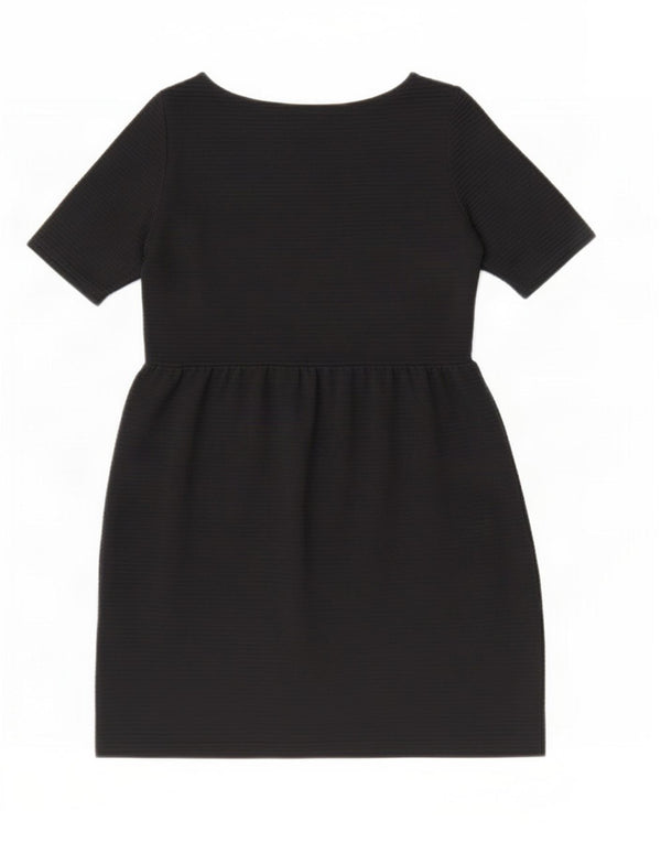 Marks & Spencer Damen Basic-Kleid UK 12 Mittelschwarze Viskose