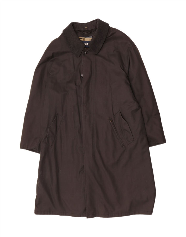 Bugatti Herrenmantel IT 54 2XL Schwarze Baumwolle