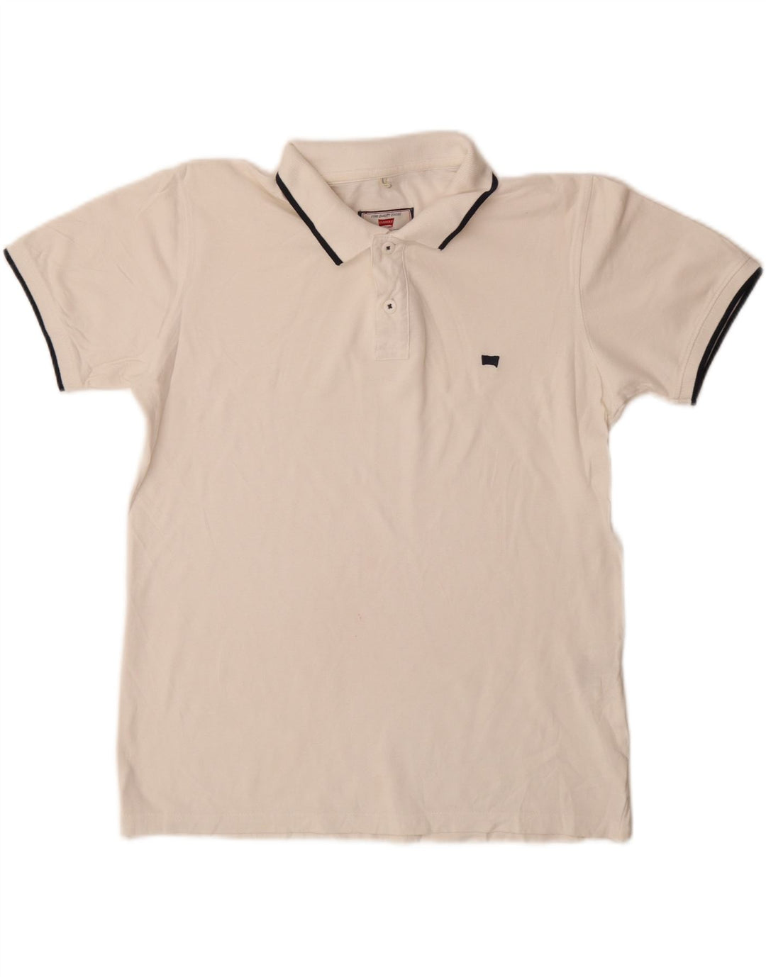 Carrera Herren-Poloshirt mit normaler Passform, mittelweiße Baumwolle