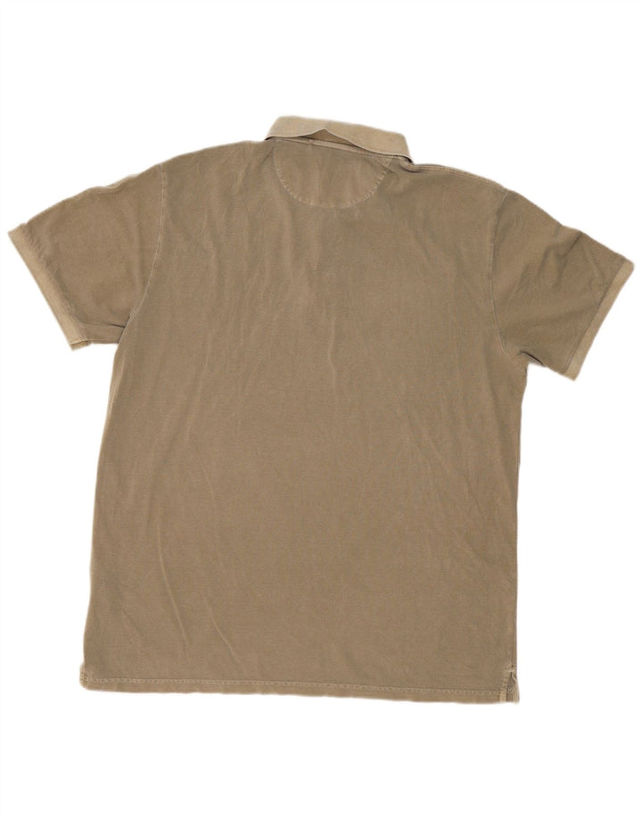 GANT Herren Poloshirt 2XL Khaki Baumwolle