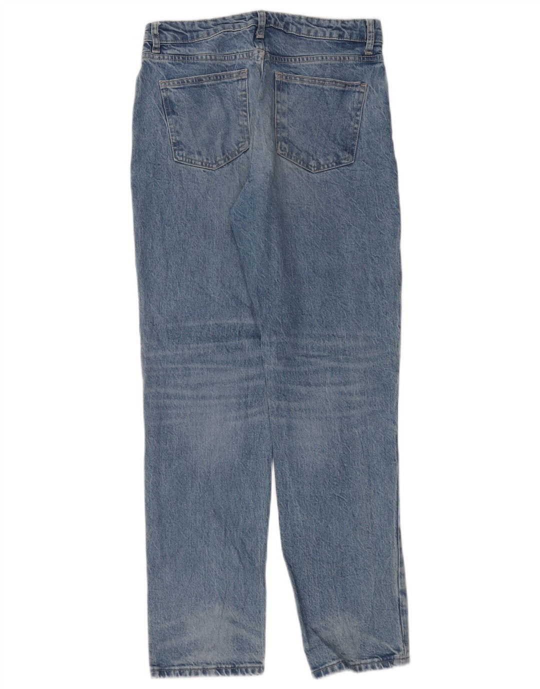 Zara Damen Straight Jeans EU 40 Medium W30 L31 Blau