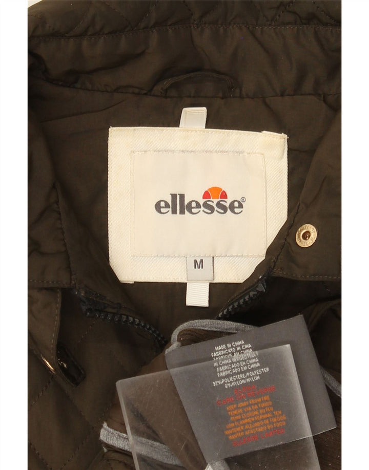 Ellesse Damen Steppjacke UK 12 Mittelbraunes Polyester