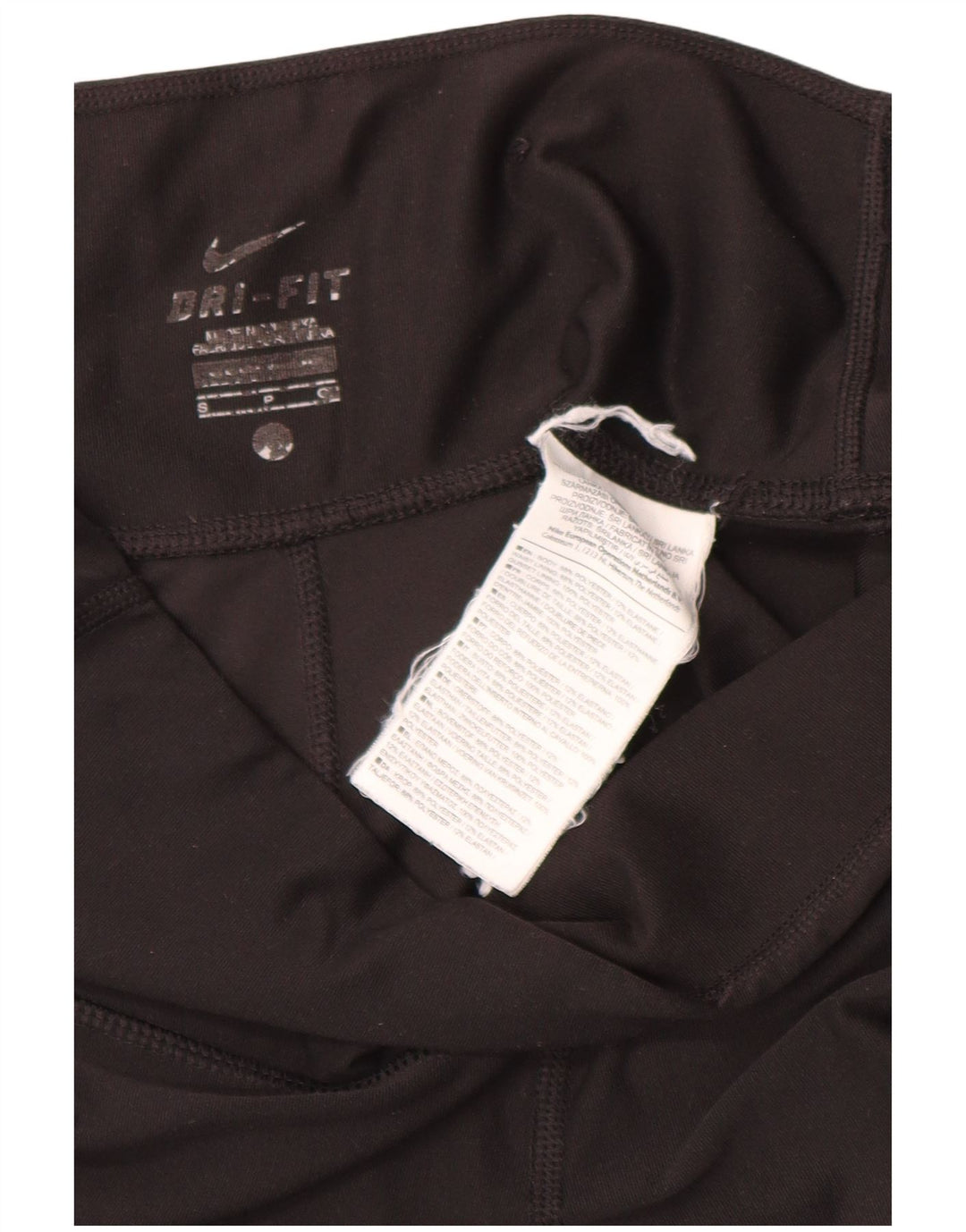 Nike Damen Capri-Leggings UK 10 Small Schwarz Polyester