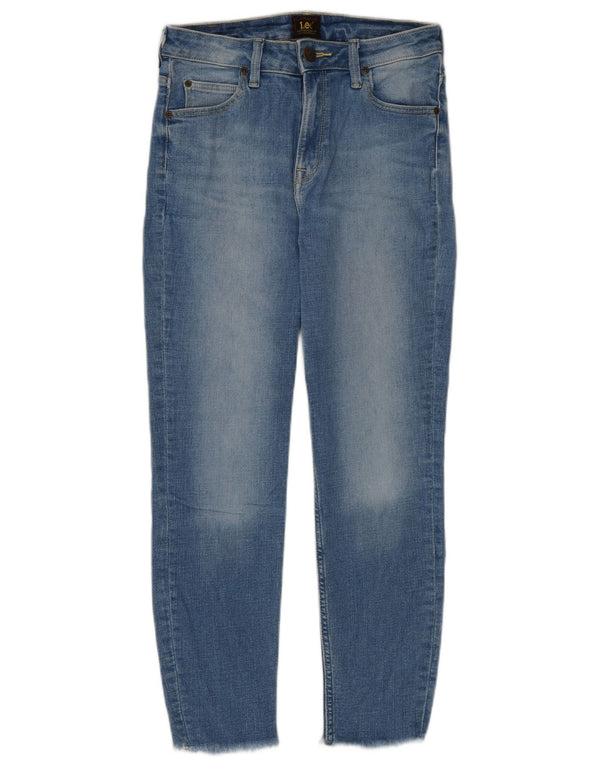 Lee Damen Scarlett Crop High Rise Skinny Jeans W29 L25 Blaue Baumwolle