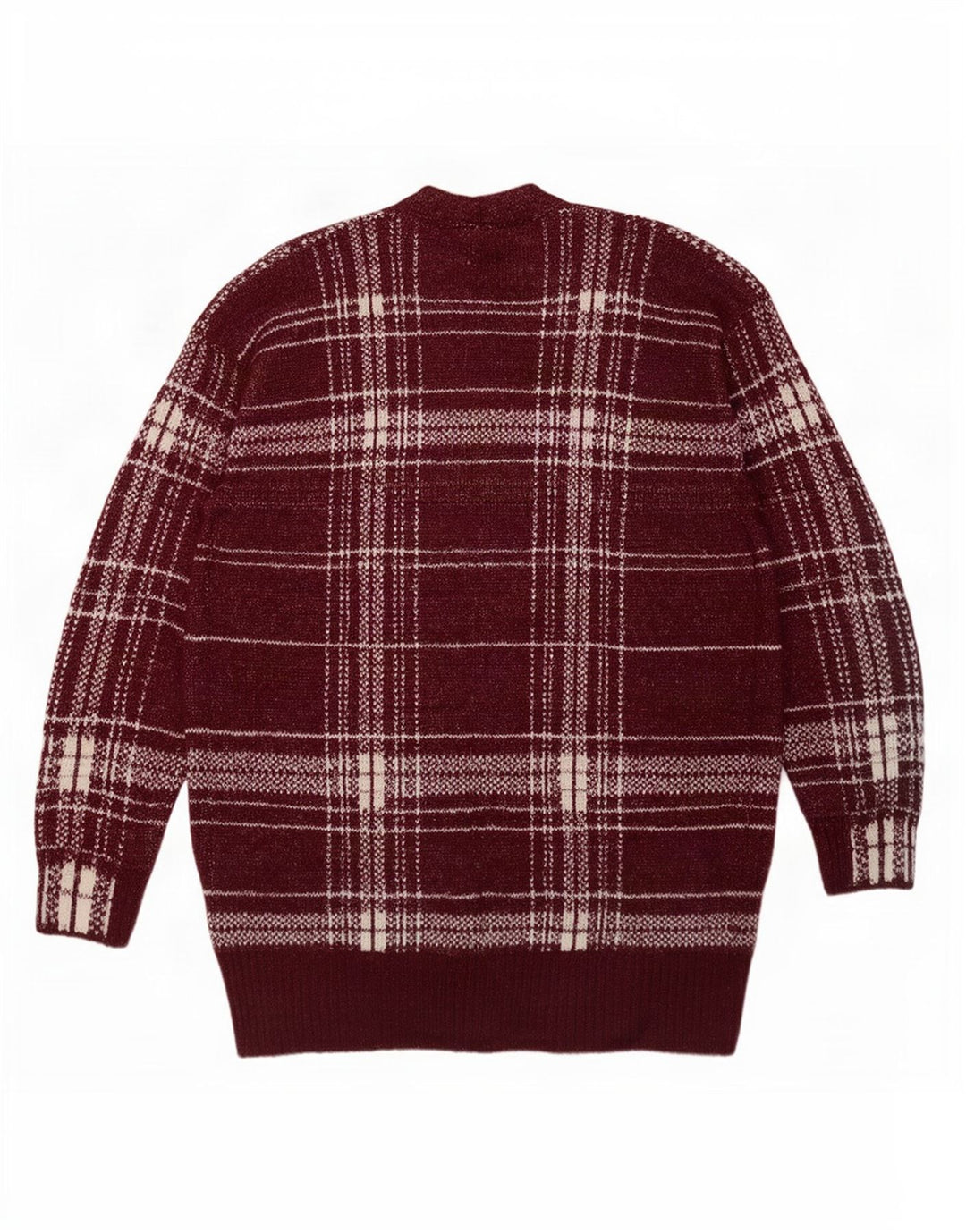 Marks & Spencer Damen Longline-Cardigan-Pullover UK 14 Medium Burgund