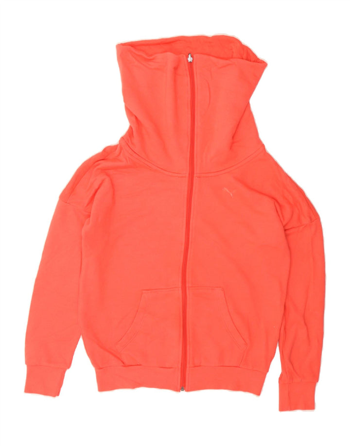 PUMA Womens Tracksuit Top Jacket UK 8 Small Orange Cotton Vintage Puma and Second-Hand Puma from Messina Hembry 