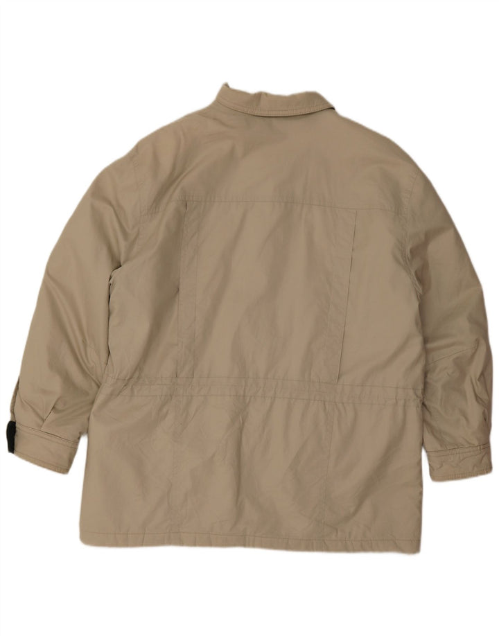 Delmod Damen Übergroße Windjacke EU 46 XL Beige Baumwolle