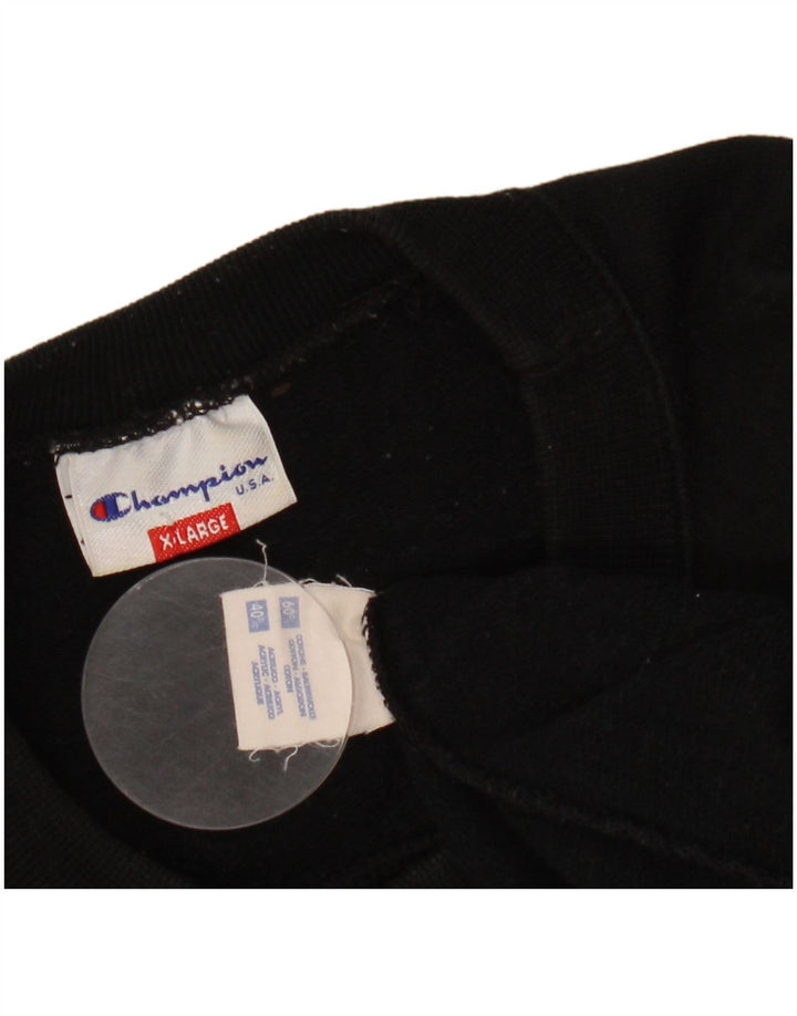 CHAMPION Herren Sweatshirt Pullover XL Schwarz Baumwolle