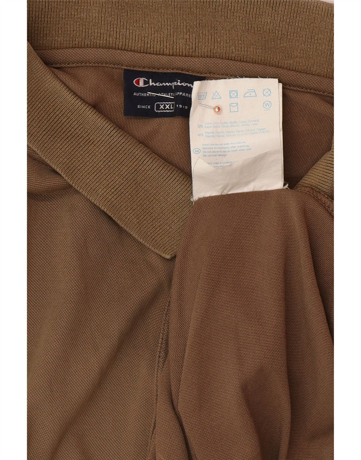 CHAMPION Herren Poloshirt 2XL Braun Baumwolle