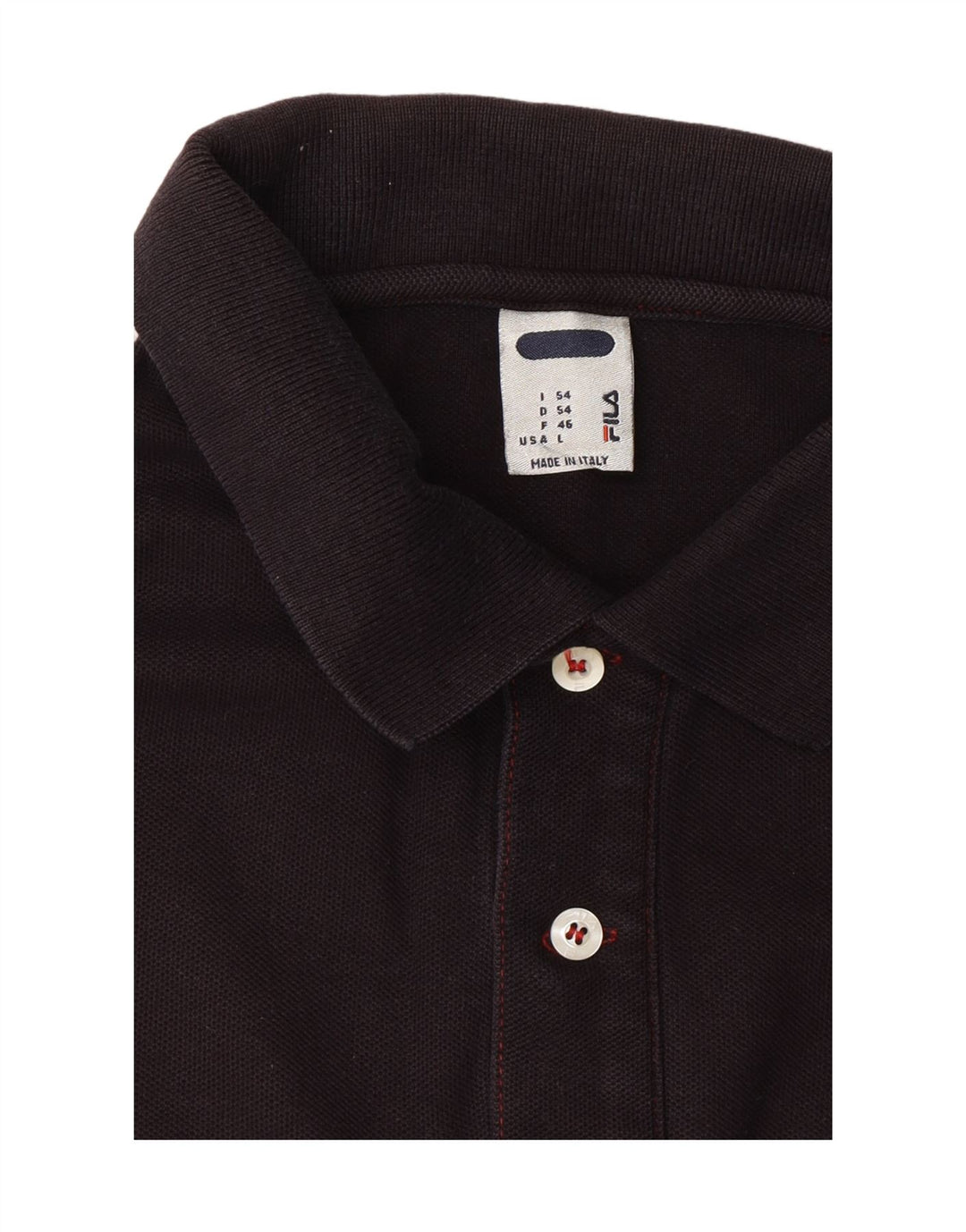 FILA Mens Polo Shirt Large Brown Vintage Fila and Second-Hand Fila from Messina Hembry 