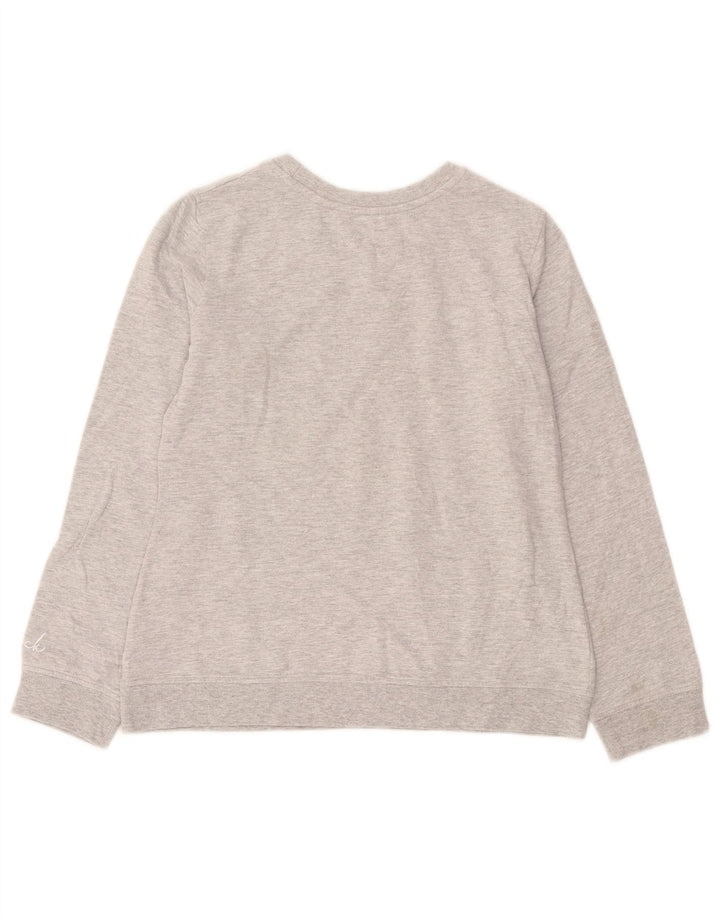 Saltrock Damen-Sweatshirt-Pullover, Gr. 10, Größe S, grau gefleckte Baumwolle
