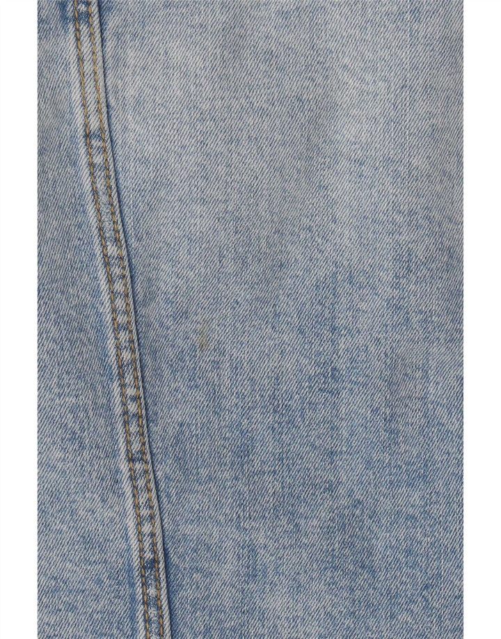 Zara Damen Jeansjacke UK 10 Small Blau