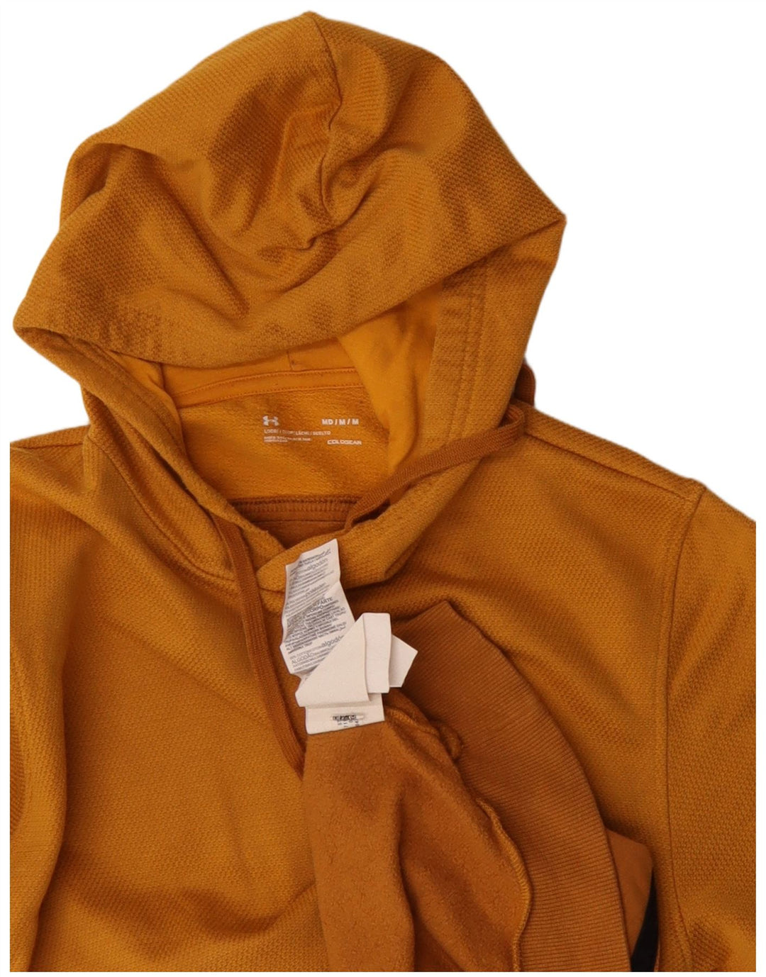 Under Armour Herren-Kapuzenpullover aus mittelorangefarbener Colourblock-Baumwolle