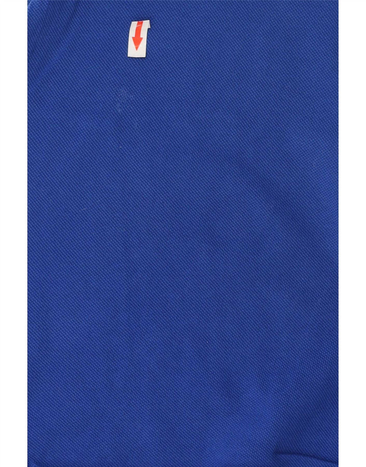 Fred Perry Herren-Poloshirt, groß, blau gestreift, Baumwolle