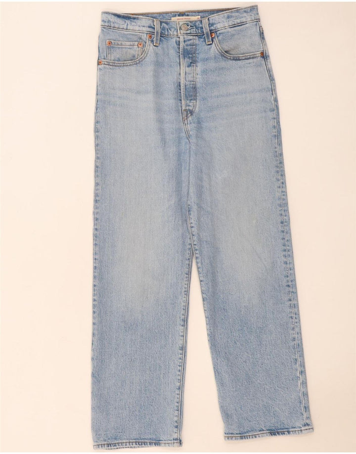 Levi's Damen Ribcage Straight Jeans W28 L27 Blaue Baumwolle