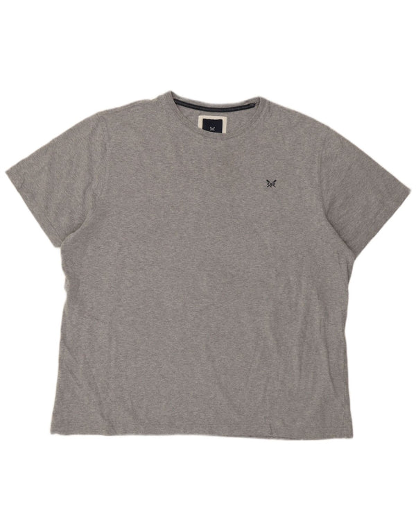Crew Clothing Herren T-Shirt Top 2XL Grau Baumwolle