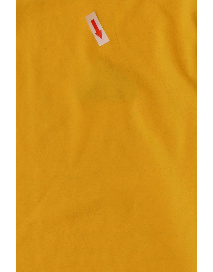 Adidas Herren Climalite T-Shirt Top Mittelgelb Farbblock