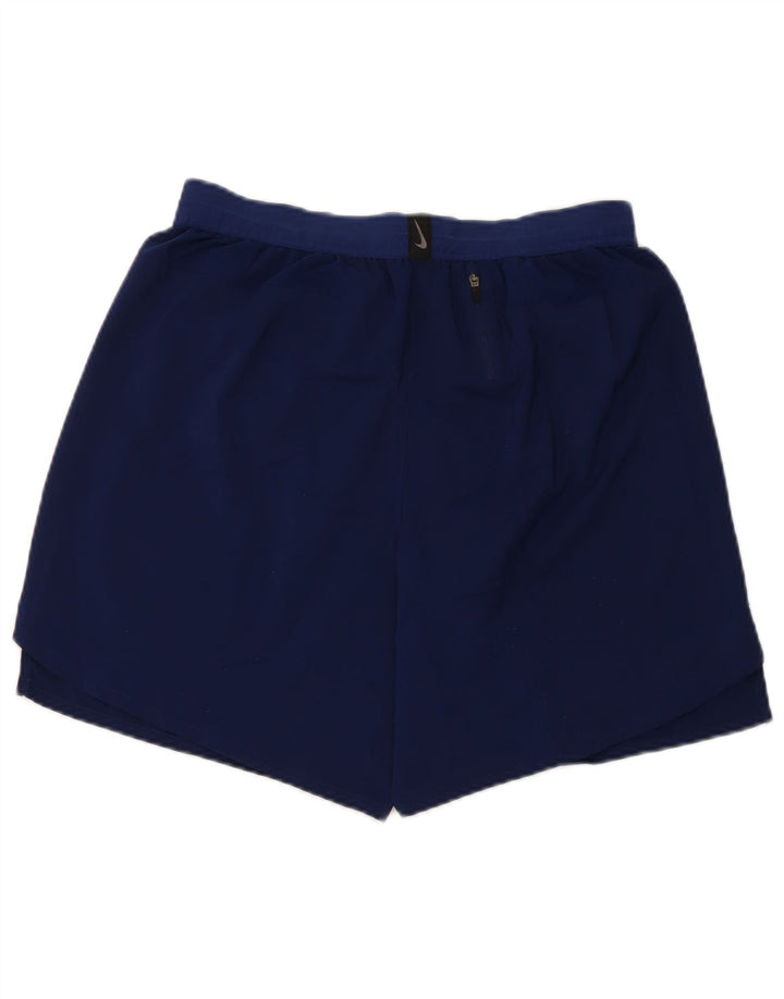Nike Herren Dri Fit Sportshorts, groß, marineblaues Polyester