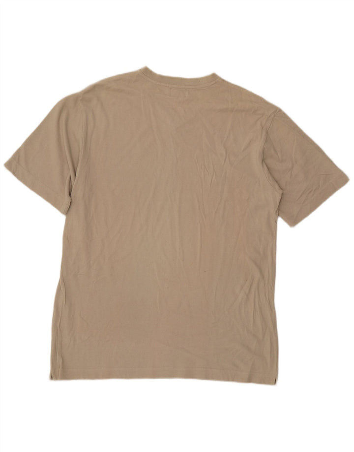 Kappa Herren T-Shirt Top Large Beige Baumwolle