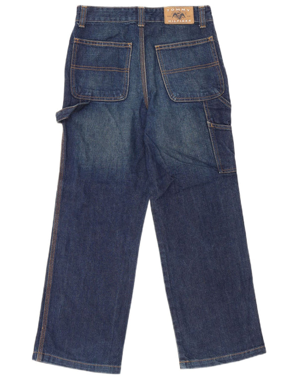 Tommy Hilfiger Jungen Cargo Straight Jeans 7–8 Jahre W26 L24 Blaue Baumwolle
