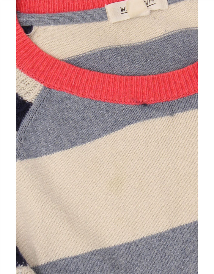 WHITE STUFF Damen-Pullover mit U-Boot-Ausschnitt, Gr. 12, mittelmehrfarbig