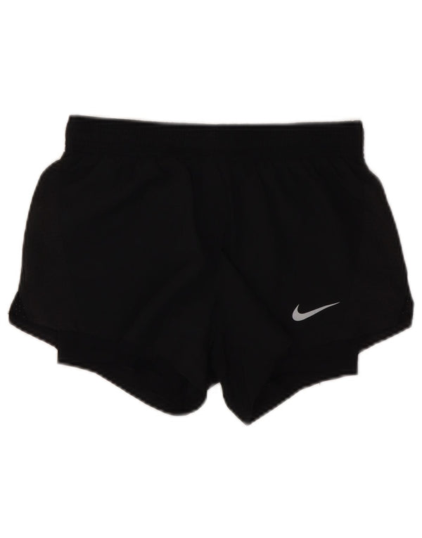 Nike Damen Dri Fit Sport Shorts UK 6 XS Schwarz Polyester