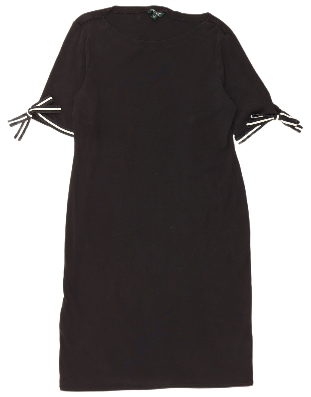 Ralph Lauren Damen Etuikleid UK 18 XL Schwarz Baumwolle