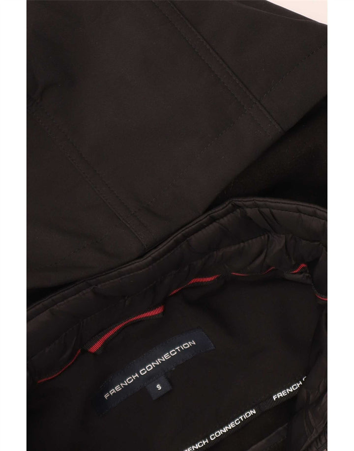 French Connection Damen-Parka mit Kapuze, Gr. 10, Schwarz