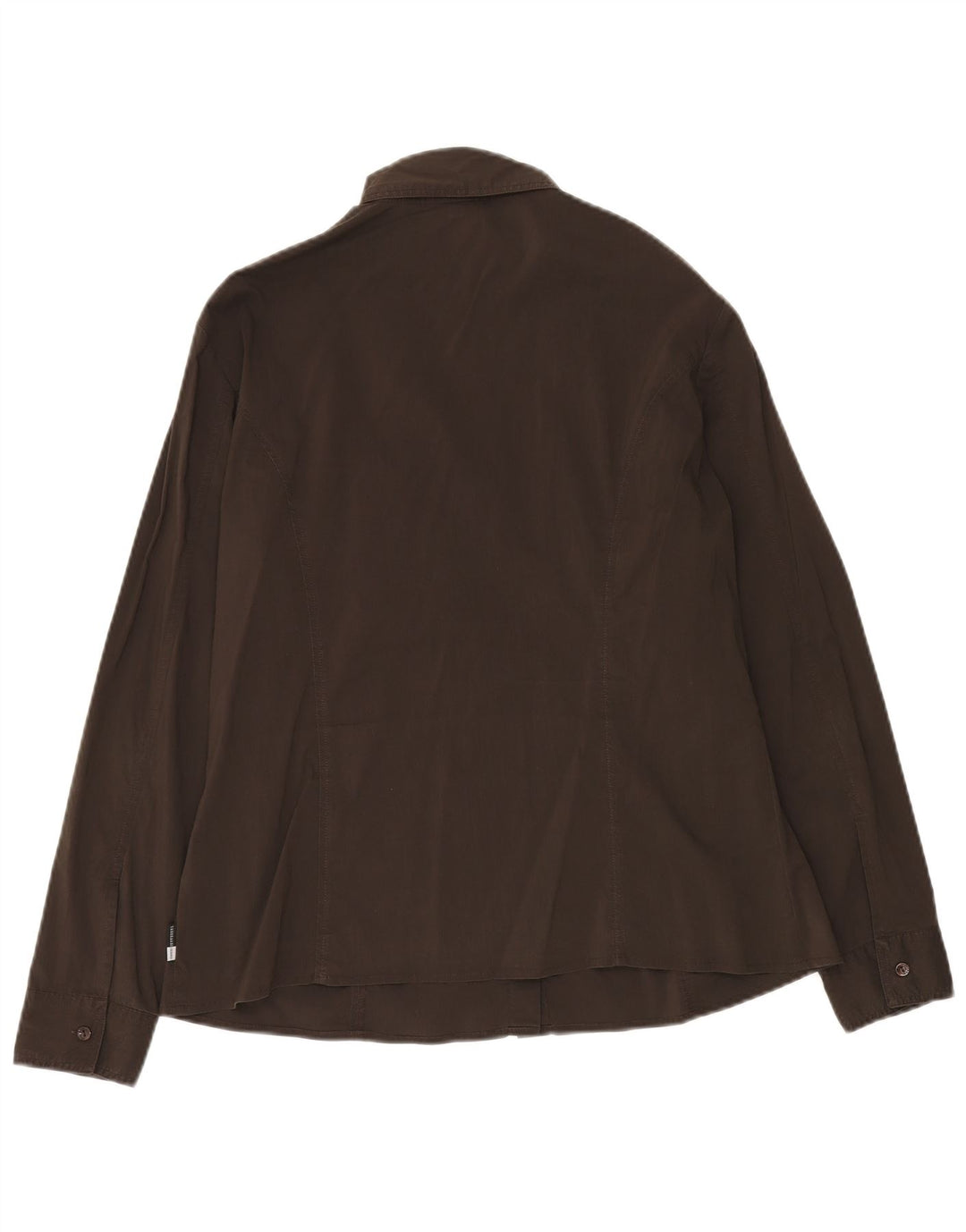 TRUSSARDI JEANS Damenhemd UK 20 2XL Braune Baumwolle