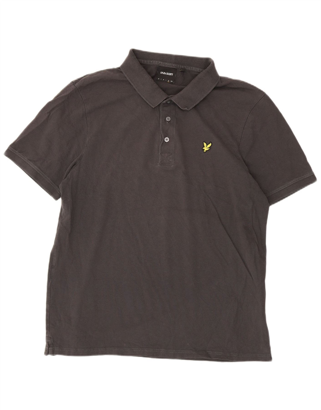 Lyle & Scott Herren Poloshirt XL Grau Baumwolle