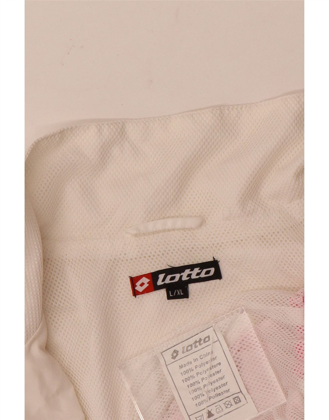 Lotto Damen-Trainingsanzug-Top-Jacke, UK 16, groß, weißes Farbblock-Polyester