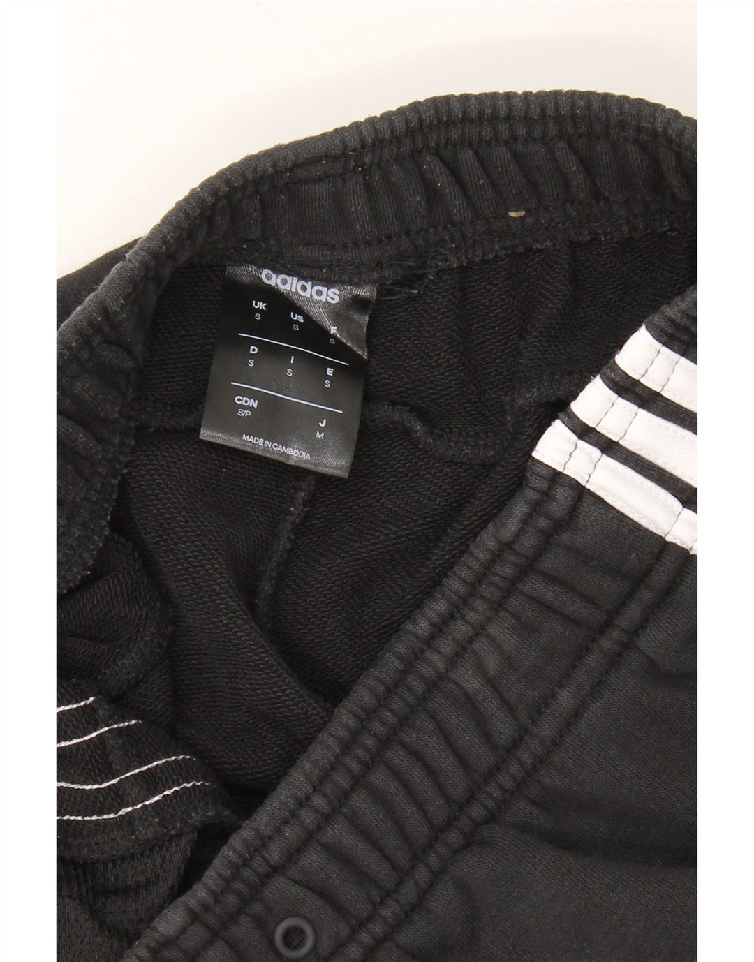 ADIDAS Mens Tracksuit Trousers Joggers Small  Black Vintage Adidas and Second-Hand Adidas from Messina Hembry 