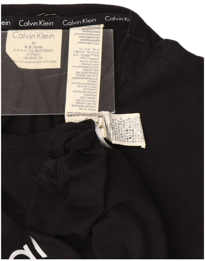 CALVIN KLEIN Herren Grafik T-Shirt Top Mittelschwarz Baumwolle