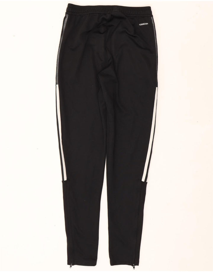 ADIDAS Womens Aeroready Tracksuit Trousers UK 8 Small Black Polyester Vintage Adidas and Second-Hand Adidas from Messina Hembry 