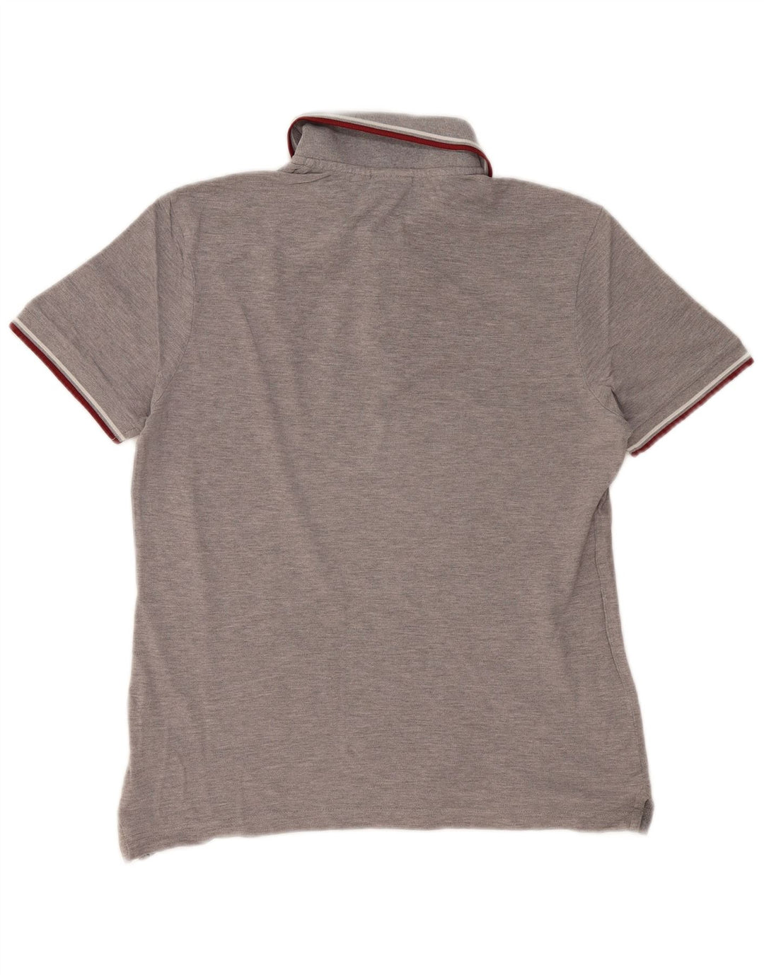 DIADORA Herren-Poloshirt, kleine graue Baumwolle