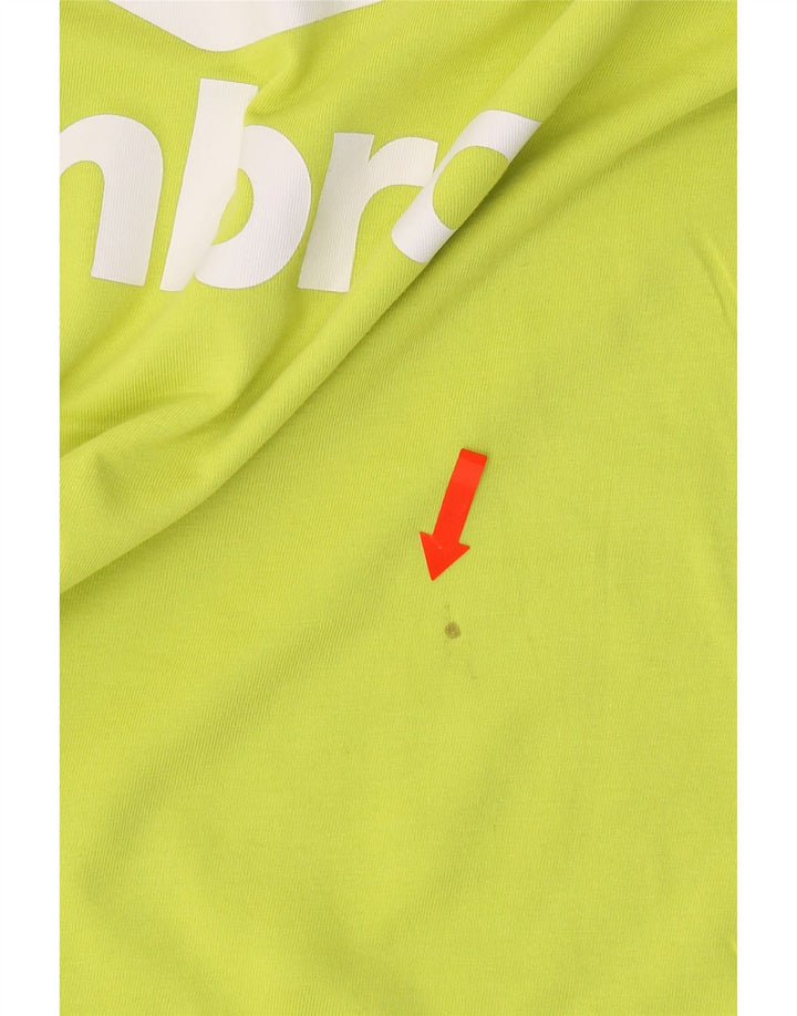 UMBRO Mens Graphic T-Shirt Top Small Green Cotton Vintage Umbro and Second-Hand Umbro from Messina Hembry 