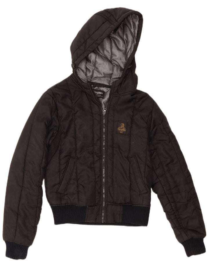 Refrigiwear Wattierte Damenjacke mit Kapuze, UK 14, Mittelschwarz, Polyester