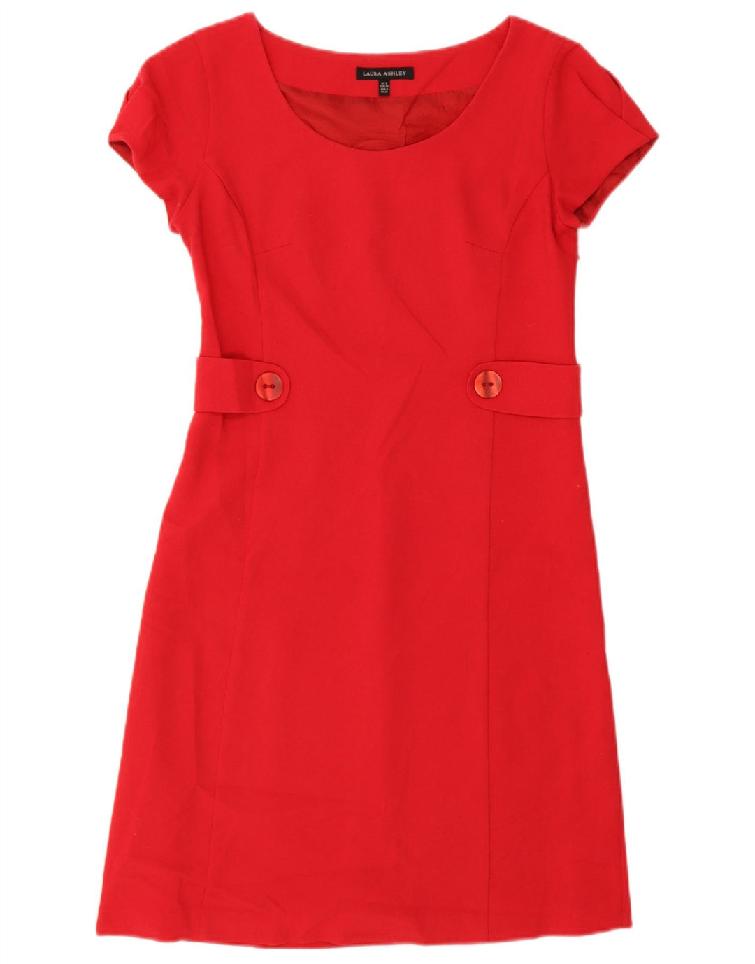 Laura Ashley Damen-A-Linien-Kleid, Größe S, Rot, Polyester