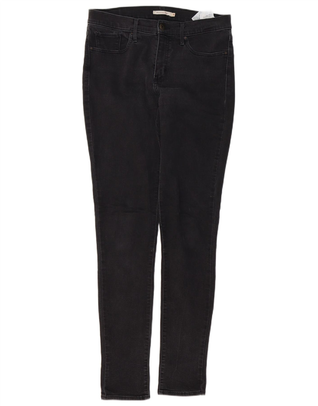 LEVI'S Damen 311 Shaping Skinny Jeans W31 L34 Schwarze Baumwolle