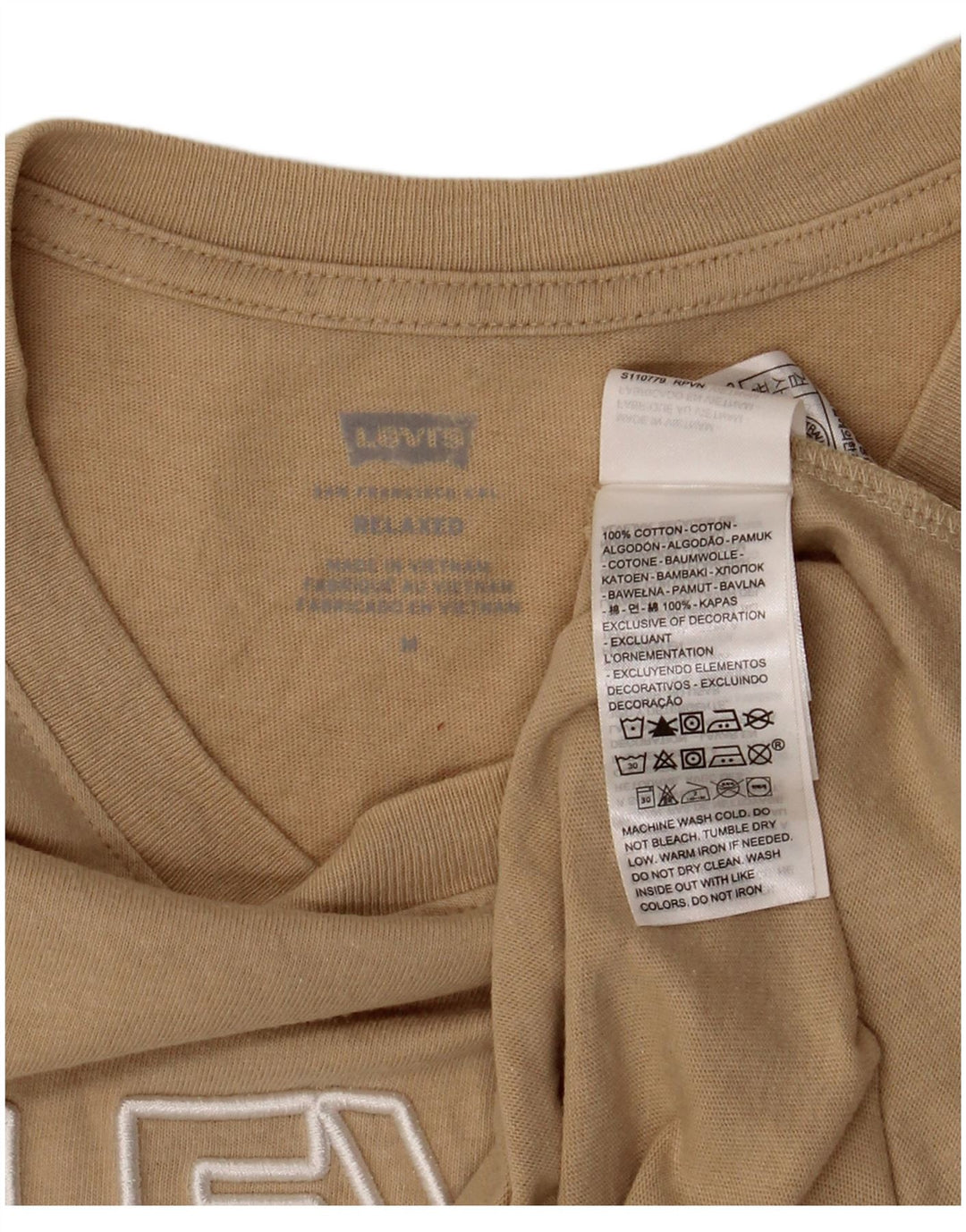 Levi's Herren Relaxed Fit Graphic T-Shirt-Oberteil aus Baumwolle in Mittelbeige