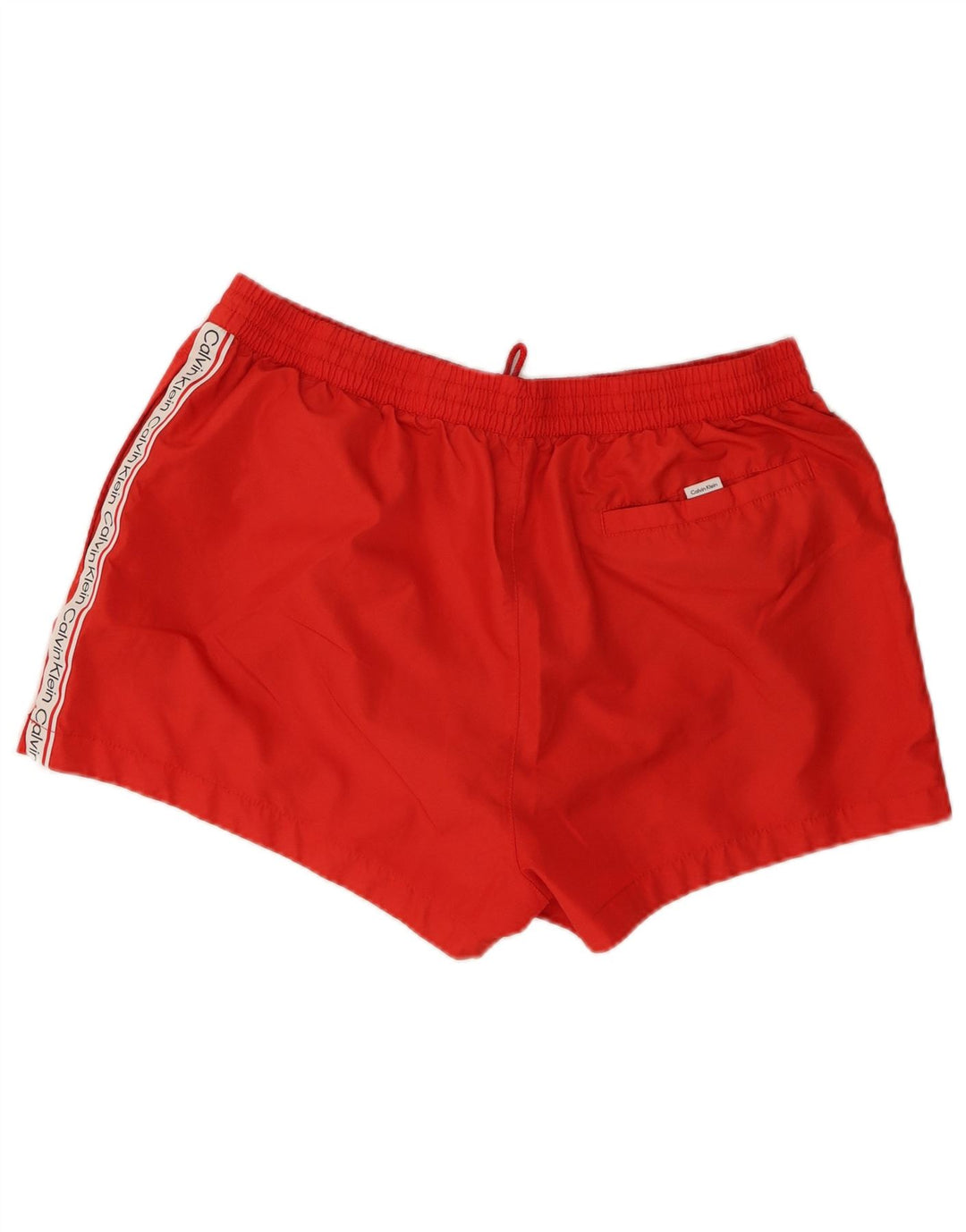 Calvin Klein Herren-Sportshorts mit Grafik, groß, rotes Farbblock-Polyester