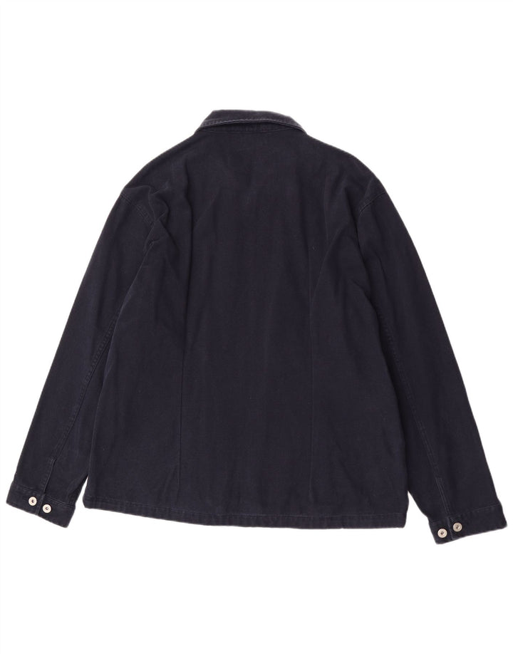 Sasch Herren Bomberjacke UK 42 XL Marineblau Baumwolle
